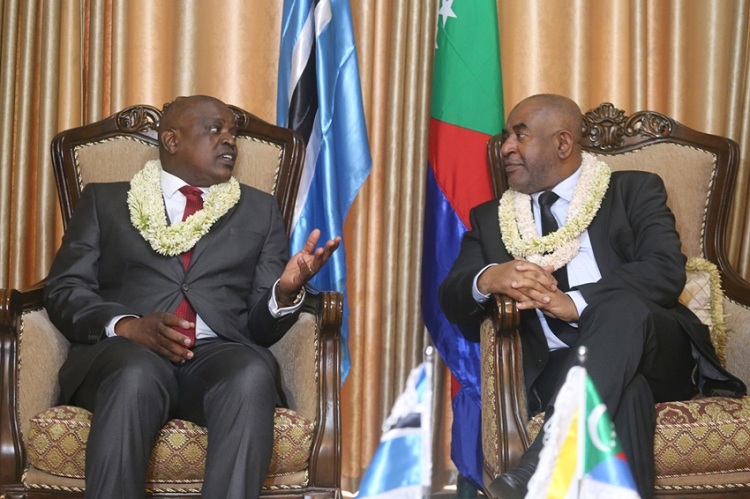 image Visite du président de Bostwana / Les assises nationales au cœur des échanges entre Azali et Tsi Masisi